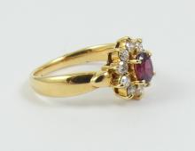 VALUABLE RUBY & DIAMOND RING