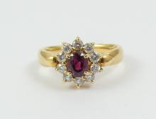 VALUABLE RUBY & DIAMOND RING