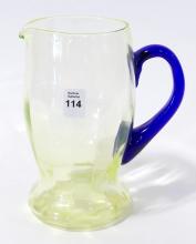 VASELINE GLASS MILK PITCHER