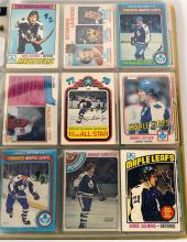 BINDER OF TORONTO MAPLE LEAFS HOCKEY CARDS