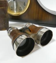 CLOCK AND BINOCULARS