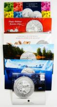 6 CANADIAN SILVER COINS - no tax