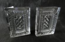 PAIR OF WATERFORD BOOKENDS