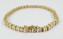 GOLD TENNIS BRACELET