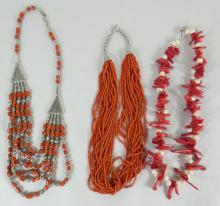 THREE ETHNIC NECKLACES