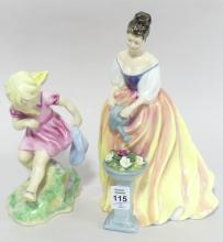 TWO ENGLISH FIGURINES