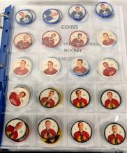 BINDER OF HOCKEY COINS