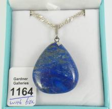 LAPIS PENDANT ON CHAIN