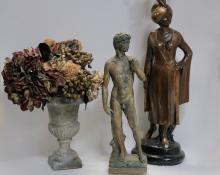 FIGURE, LAMP AND URN