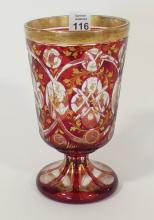 MOSER CRYSTAL GOBLET