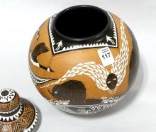 STEVE SMITH "TALKING EARTH" POTTERY JAR