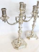 PAIR OF BIRKS STERLING CANDELABRA