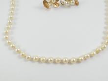 PEARL NECKLACE & EARRINGS