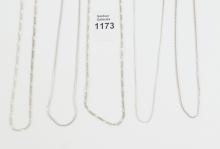 5 STERLING SILVER NECK CHAINS