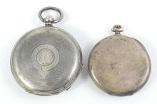 2 ANTIQUE SILVER POCKET WATCHES