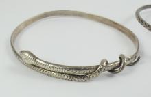 2 UNIQUE STERLING BRACELETS