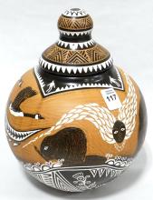 STEVE SMITH "TALKING EARTH" POTTERY JAR