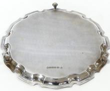 STERLING FOOTED TRAY