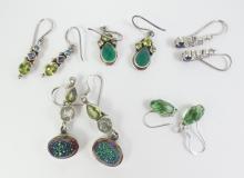 STERLING GEMSTONE EARRINGS