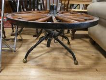 WAGON WHEEL COFFEE TABLE