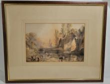 ANTIQUE WATERCOLOUR