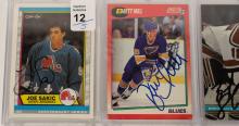 5 AUTOGRAPHED HOCKEY CARDS