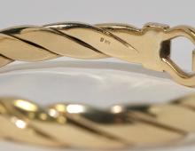 9K GOLD BANGLE