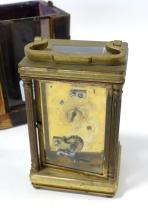 FRENCH CARRIAGE CLOCK WITH CASE