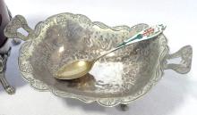 SILVER PLATE CONDIMENTS, ETC.
