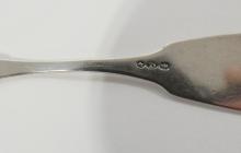 SEVEN EARLY CANADIAN SILVER SPOONS