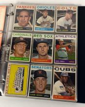 BINDER OF 1964 TOPPS BASEBALL CARDS