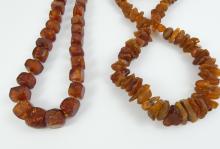 2 AMBER NECKLACES