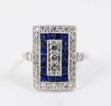 LADIES' ART DECO STYLE RING