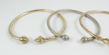 3 SOLID STERLING SILVER BANGLES