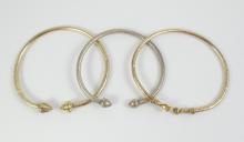 3 SOLID STERLING SILVER BANGLES