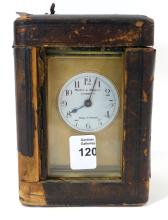 FRENCH CARRIAGE CLOCK WITH CASE