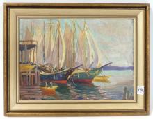 PAIR OF NAUTICAL OIL PAINTINGS