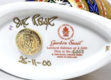 ROYAL CROWN DERBY "GARDEN SNAIL" PAPERWEIGHT