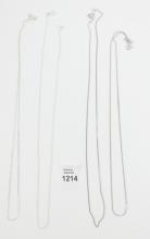 8 STERLING NECK CHAINS