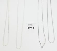 8 STERLING NECK CHAINS