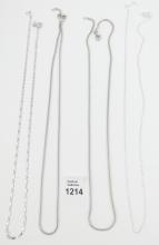 8 STERLING NECK CHAINS