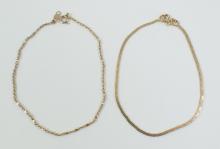 2 DAINTY GOLD BRACELETS