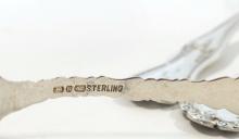 FIVE STERLING COFFEE SPOONS