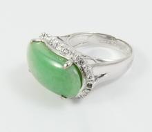 JADE & DIAMOND RING