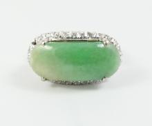 JADE & DIAMOND RING