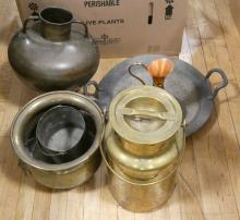 TWO BOX LOTS OF METAL WARE