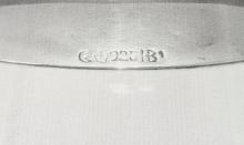 ANTIQUE GERMAN MATCH HOLDER WITH STERLING RIM & FIGURINE