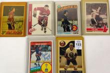 6 AUTOGRAPHED HOCKEY CARDS