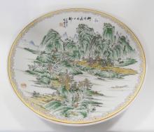 TWO CHINESE PORCELAIN CHARGERS