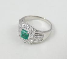 MAGNIFICENT EMERALD & DIAMOND RING